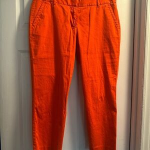 J. Crew Bold Orange City Fit Pants